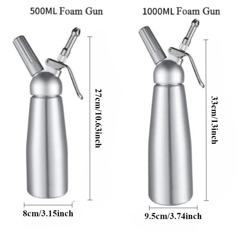 250/500/1000ml Pistol Spumă Cremă Homemade Dispenser Frișcă Bătută Pistoane de Decorat Tort Sifon Sticlă cu Stoarcere Instrument Bucătărie Desert