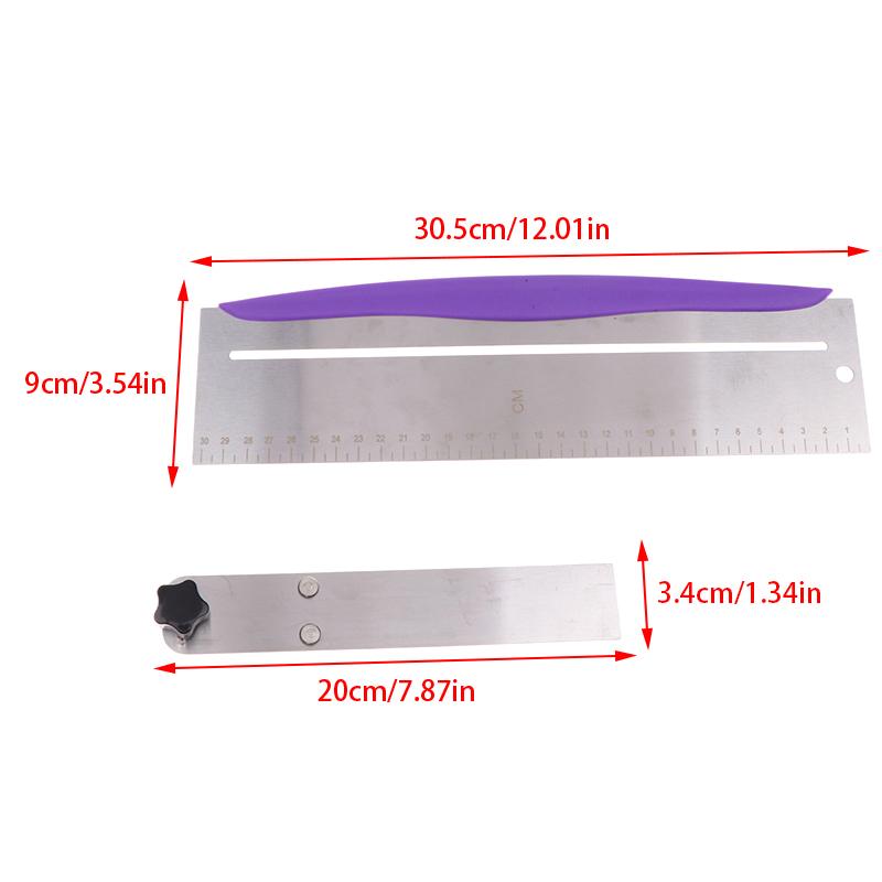 Adjustable Cake Scraper Cakes Comb Baking Crisp Corners Cake Edge Smoother Stainless Steel Kitchen Accessories Diy Baking Tools