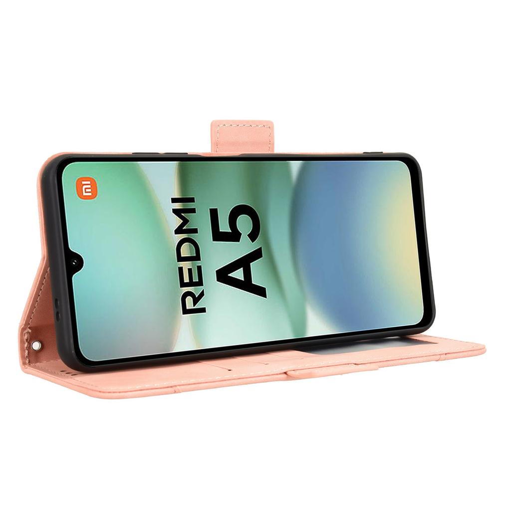 For Xiaomi Redmi A5 4G (171.7mm)/Poco C71 4G Leather Case Phone Wallet Cover with Multiple Card Slots