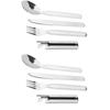 2 Set Durable Stainless Steel Tableware Portable Silver Cutlery Set Extra Strong Bottle Opener Home Use