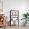 Vintage Wood Bookshelf 60 x 29.5 x 115 cm Engineered Wood