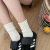 Fashionable Sweet College Style Lace Hollow Breathable Stacked Socks