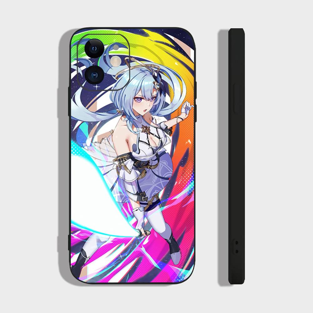 Griseo Animated Game H-Honkai Impact 3rd Phone Case For IPhone 17 Air 16 15 14 13 Pro Max 11 12 Black Silicone Cover