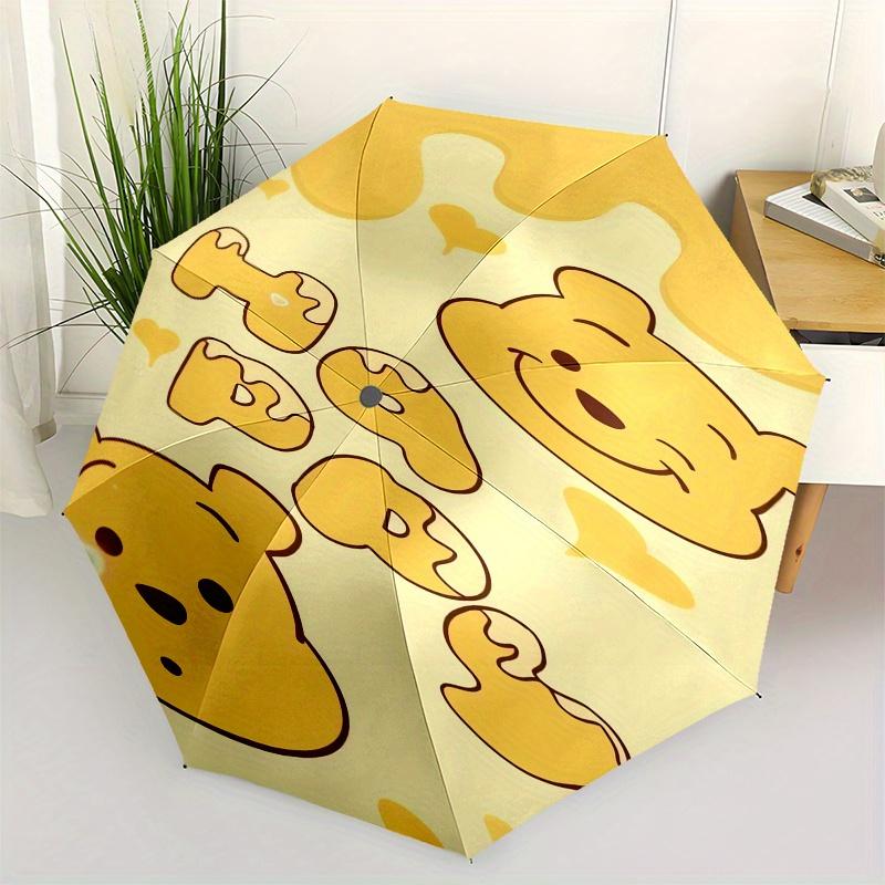 

Pooh Bear,Honey Automatic folding umbrella, 8 ribs portable foldable design, best choice for business and going out, birthday, Halloween, Ch