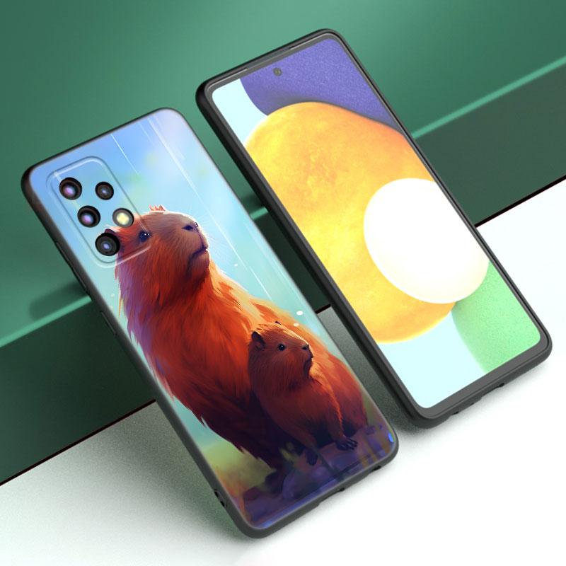 

Милий мультяшний капібара чохол для телефону Samsung A13 A22 A24 A32 A23 A25 A34 A35 A52S A53 A54 A55 A73 5G A12 A14 A15 A31 A33 A50 A51 Samsung A23 5G