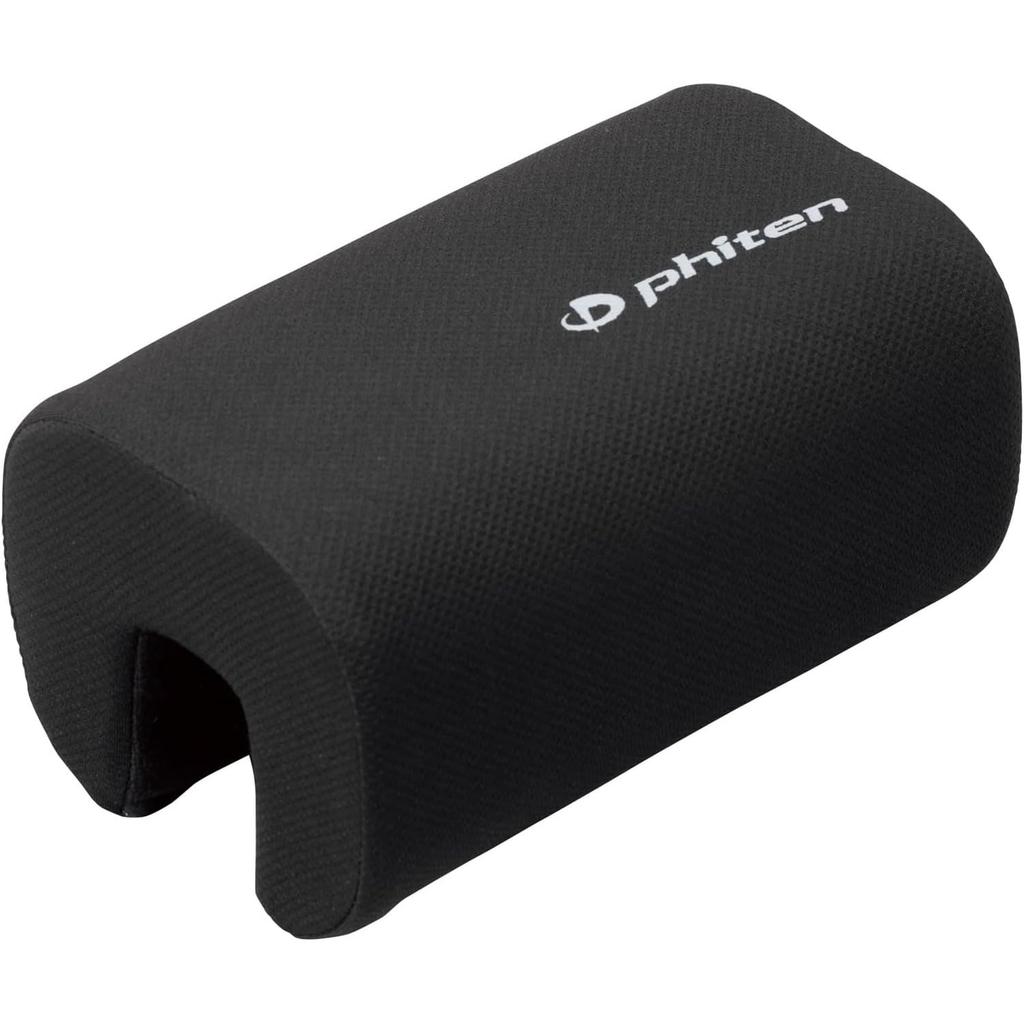 BONFORM Phiten 5815-77BK Cushion with Aqua-Titanium Armrest (Slim), Black, Memory Foam, Driving, Elbow Rest