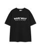 WACKY WILLY Big Typo Short Sleeve T-Shirt Black