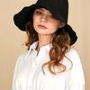 SLEEPYSLIP [unisex]MOOD LINEN BLACK BUCKET HAT