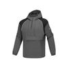 Skx Classic Sports Series Comfortable Windproof Fitted Hooded Windbreaker Unisex Outerwear Oyster-Black P424U011-02KY