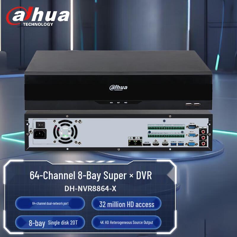 Dahua 4K HD Super MAX Series NVR CN plug (adapter included)