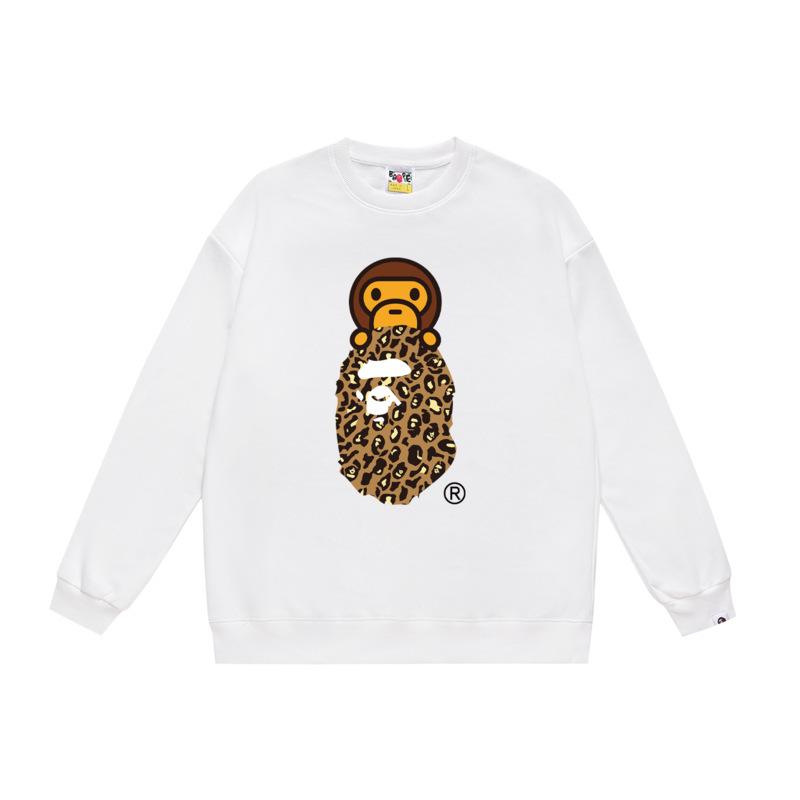 Ape Head Print Unisex Casual Loose Pullover Sweatshirt - Autumn/Winter Trend for Teens