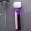 2 Brush Slots Smart Toothbrush Sterilizer Self-Draining UV Toothbrush Sterilizer Rack  Travel
