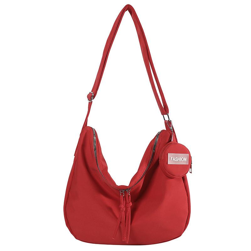 Elegant And Spacious Nylon Tote Bag For Women With Modern Aesthetic And Unique Dumpling Shape Ideal For Daily Casual Wear In 2024