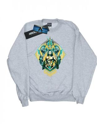 Boys Aquaman The Trench Crest Sweatshirt