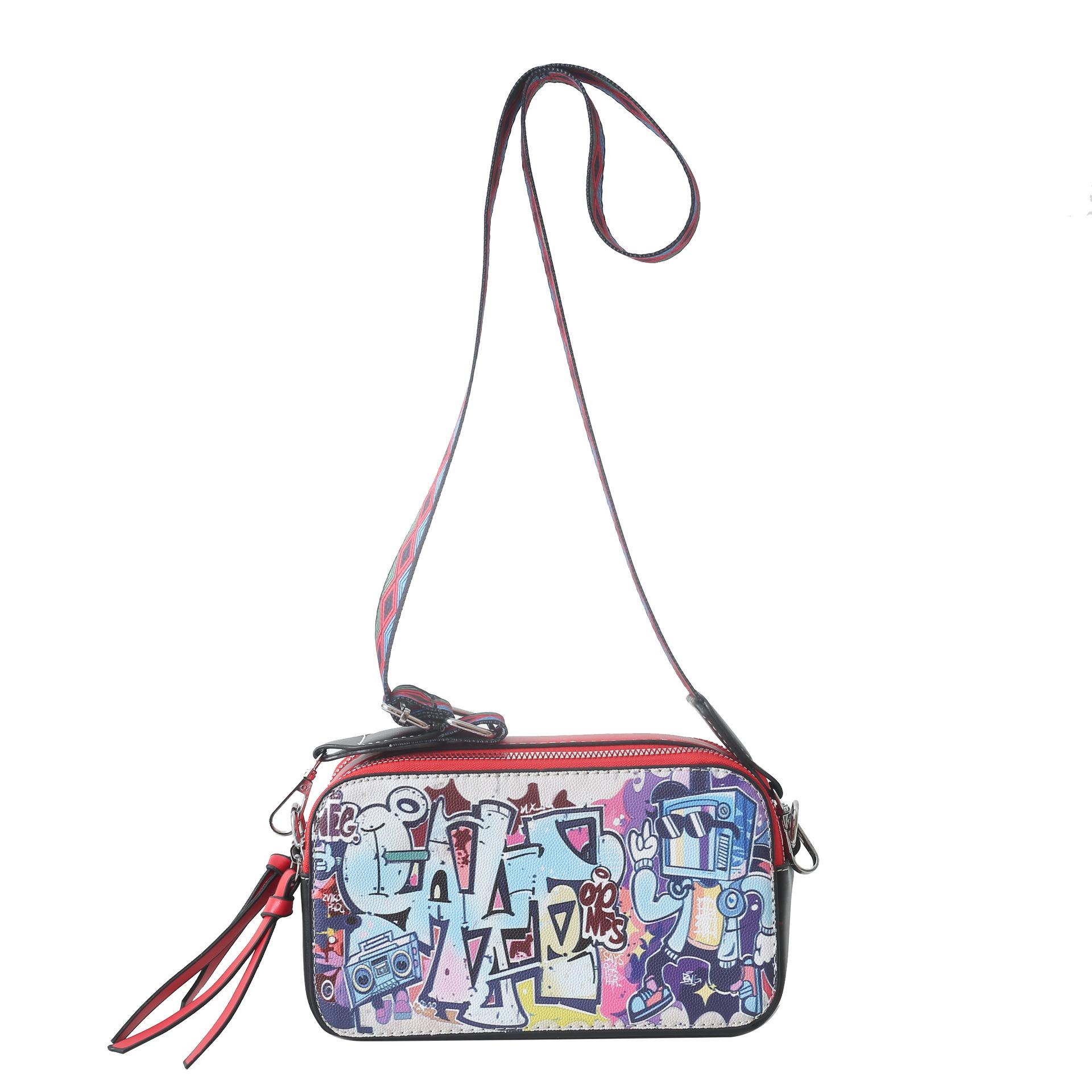 

Женская квадратная сумка через плечо Graffiti Crossbody Camera Bag Fashion