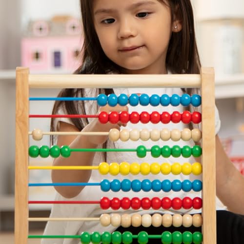 Melissa & Doug Wooden Math Toy Abacus, Authentic Product 0493