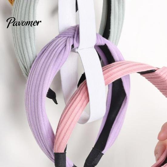 Vertical Headband Storage Girl Holder Organizer 24-Slot Hanging Hairband Rack High-Density Elastic Hair Hoop Display Stand