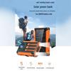 Solar Hand-Crank Power Bank & Magnetic Wireless Charger with PD 22.5W Fast Charging & Built-in Cable - Camping Mobile Power Supply.