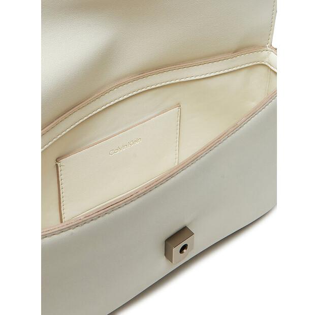 Tasche Calvin Klein Calvin Klein Sculpted Flap Schulterbeutel LV04K3148G weiß