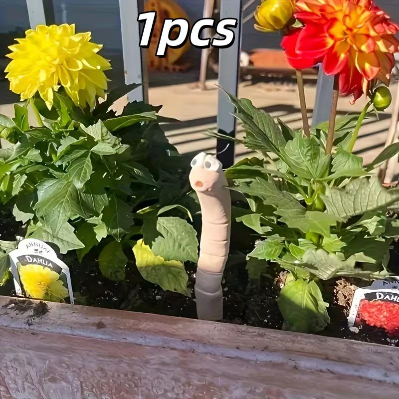 

Drink Me Worm Resin Decor - Weatherproof Halloween Garden Ornament for Indoor/Outdoor Plants хаки