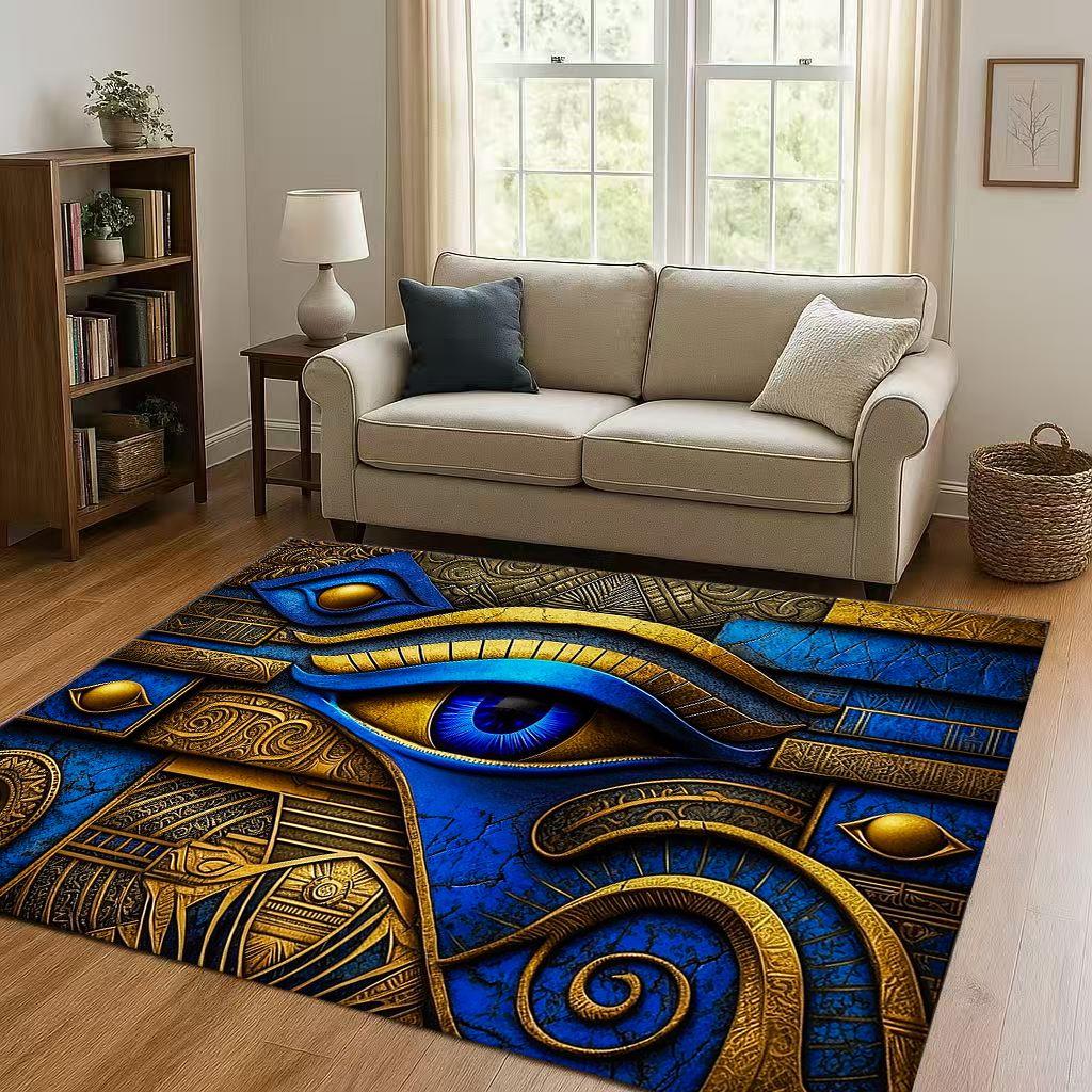 Symbol Oka Wszechwidzącego Wolnomularstwa Złe Oko Sztuka Dywanik do Salonu Antypoślizgowy Dywan do Sypialni Pokoju Zabaw Kanapy, Dekoracja Domu Wycieraczka