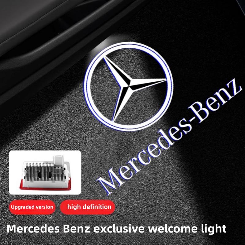2/4Pcs Led Car Door Welcome Light Logo Projector For Mercedes Benz W212 W205 AMG ML W166 W176 W177 W213 W246 GLB GLC GLA GLS GLE