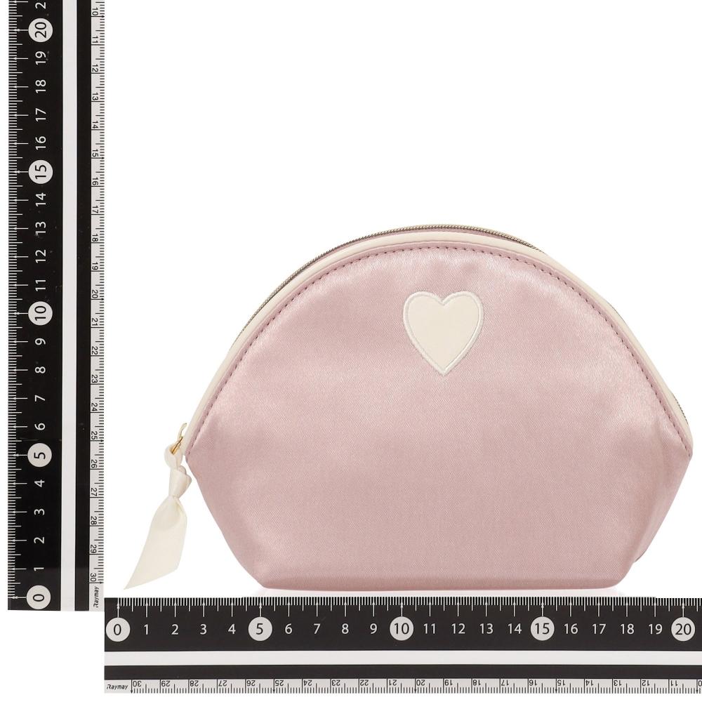 Franc Franc Japan Herz Aufnäher Satin Beutel S Hellrosa