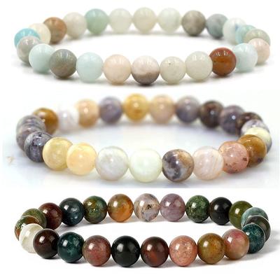 Fashionable Natural Stone Women's Bracelet Handmade Bead Bracelet Stone Bead String Bracelet Women's Jewelry