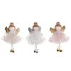 Durable Reusable Christmas Props Angel Ornaments, Cute Plush Doll Pendant with Nordic Style Holiday Decor Bell for Tree, Home Party Tree Ornaments