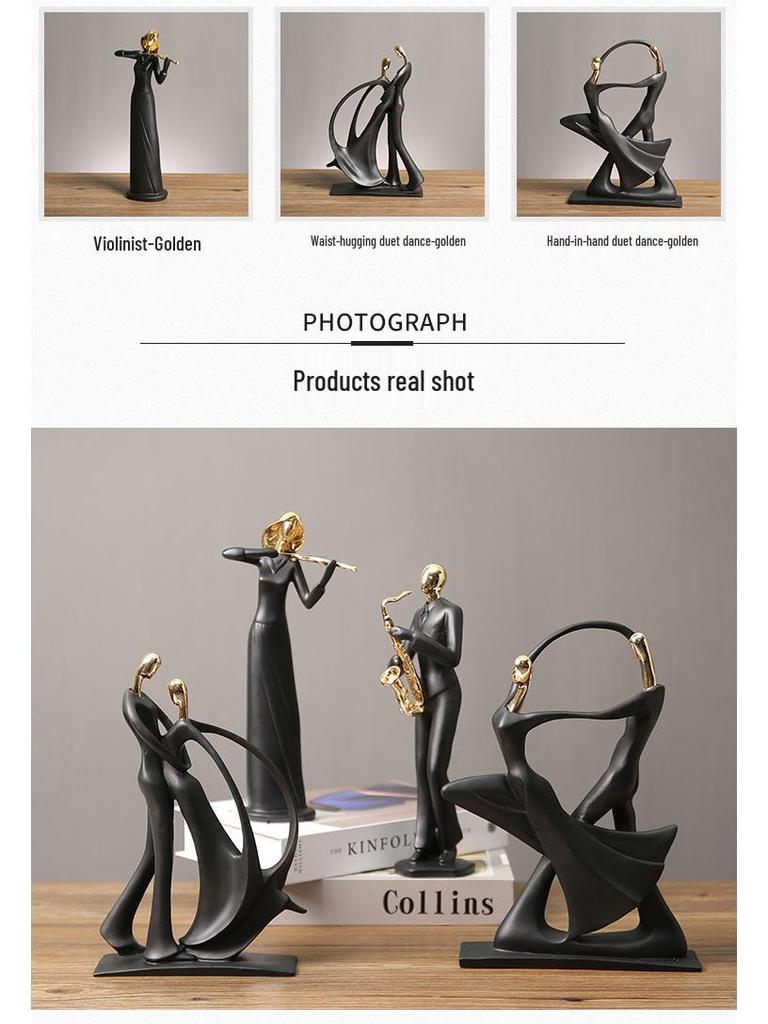 Elegant Figure Ornament: Light Luxury and Personality for Entrance, TV Cabinet, Wine Cabinet, or Study Decor