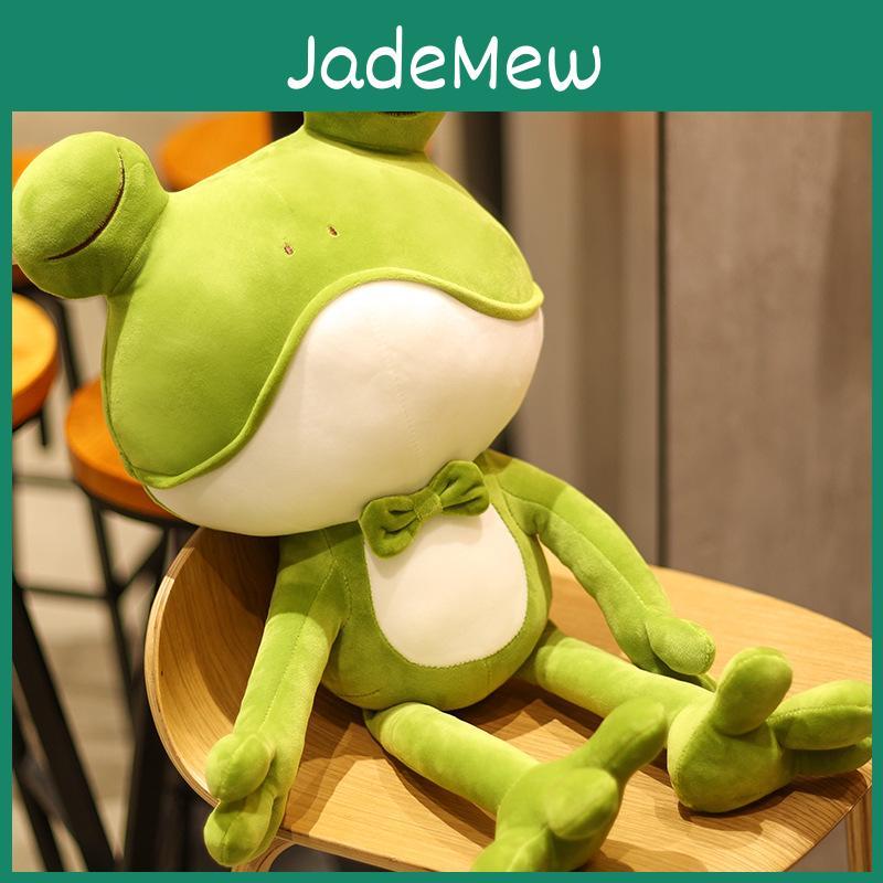 Adorable Coussin Peluche Grenouille Jouet en Peluche Doux Poupée Cadeau Décoration de Maison
