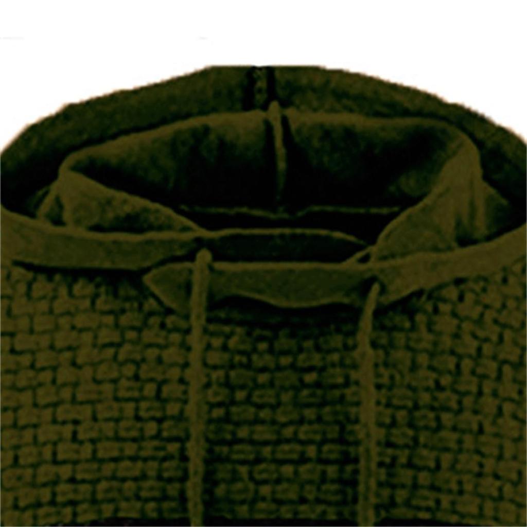 Herren, Hoodies  Fit Mode Waffel Hoodie Casual  Hoody Top Mit Freizeit Hoodie Farbblock Strick Sweatshirt Top