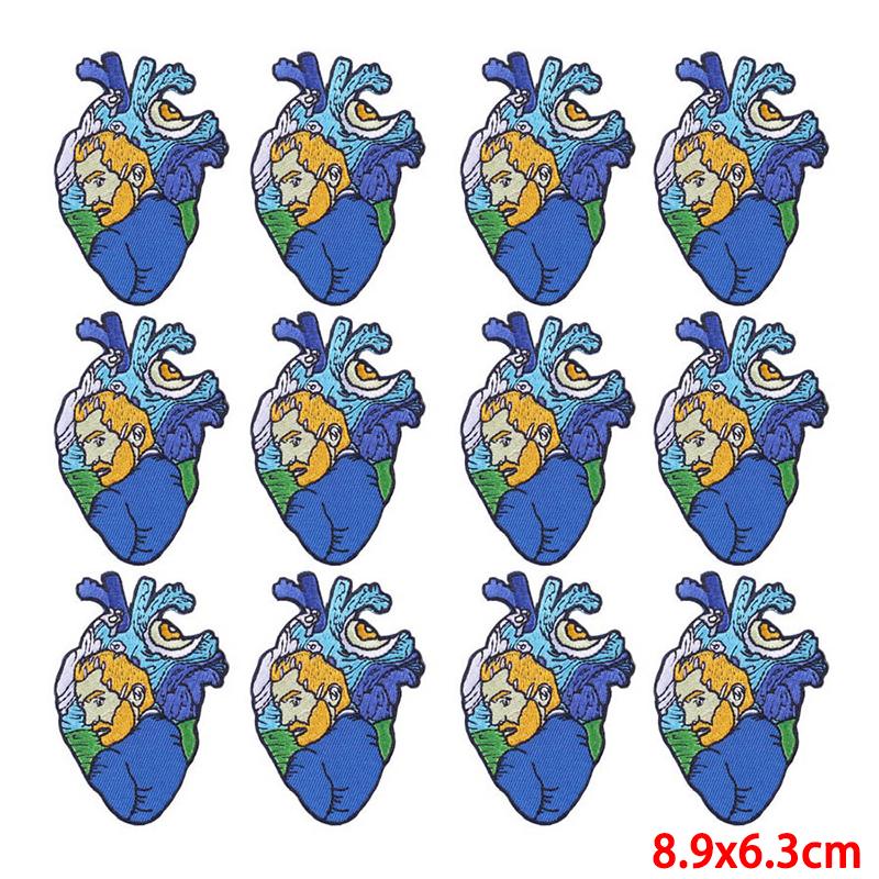 10 Pcs/lot Wholesale Embroidery Patch Iron On Patches For Clothing Patches On Clothes Jackets Decor Applique Sew Supplies