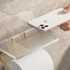 Stylish Toilet Holder With Shelf Modern Functional Accessories Wide Compatibility Easy To Clean