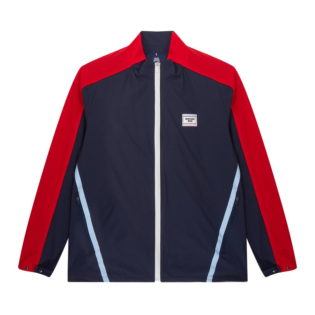Martine Golf Multi Color Line Windbreaker_Navy (Men)