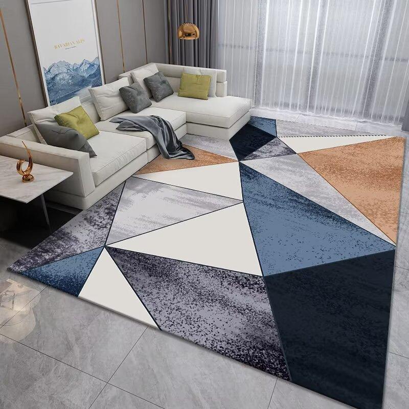 Modern Geometric Marble Carpet for Living Room Large Area Decoration Home Rugs for Bedroom Soft Non-slip 200x300 Lounge Sofa Mat