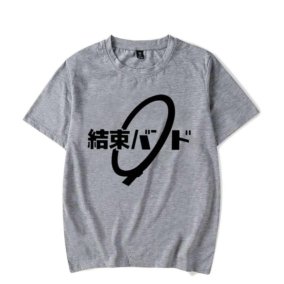 Unisex Anime Cos BOCCHI THE ROCK Hitori Gotoh Ljichi Nijika Cotton Casual Short T-Shirt Tee