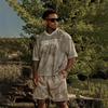 T-shirt da Fitness da Uomo YoungLA Mimetica Asciugatura Rapida Traspirante in Rete