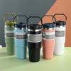 20/30 oz Tragbare Flasche Sport-Becher Edelstahl Vakuum-Thermosbecher mit Griff Outdoor Reise Auto Wasserflasche