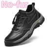 Men Winter Plush Snow Flats Genuine Leather Mens Breathable Sneakers High Quality Men Casual Driving Shoes Men's Vulcanize Shoes