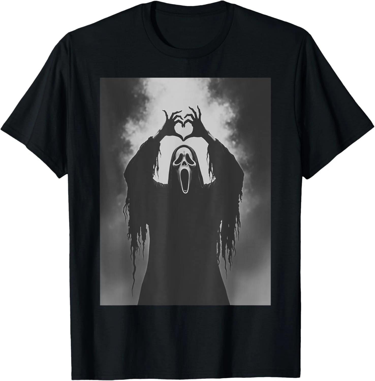 Scary Face Horror Poster Halloween T- Shirt M
