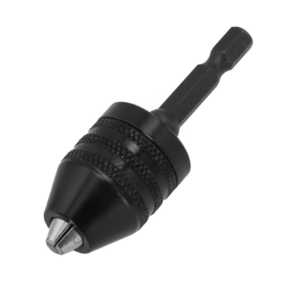 Driver Drill Chuck 0 38mm Self Tighten Collet with 1/4in Hex Shank Quick Change Adapter for Drill Bit Conversion
