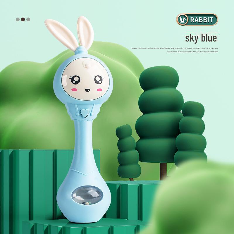 

Multi-Function Baby Handbell: Soothing Light Music, Teether, & Rhythm Stick