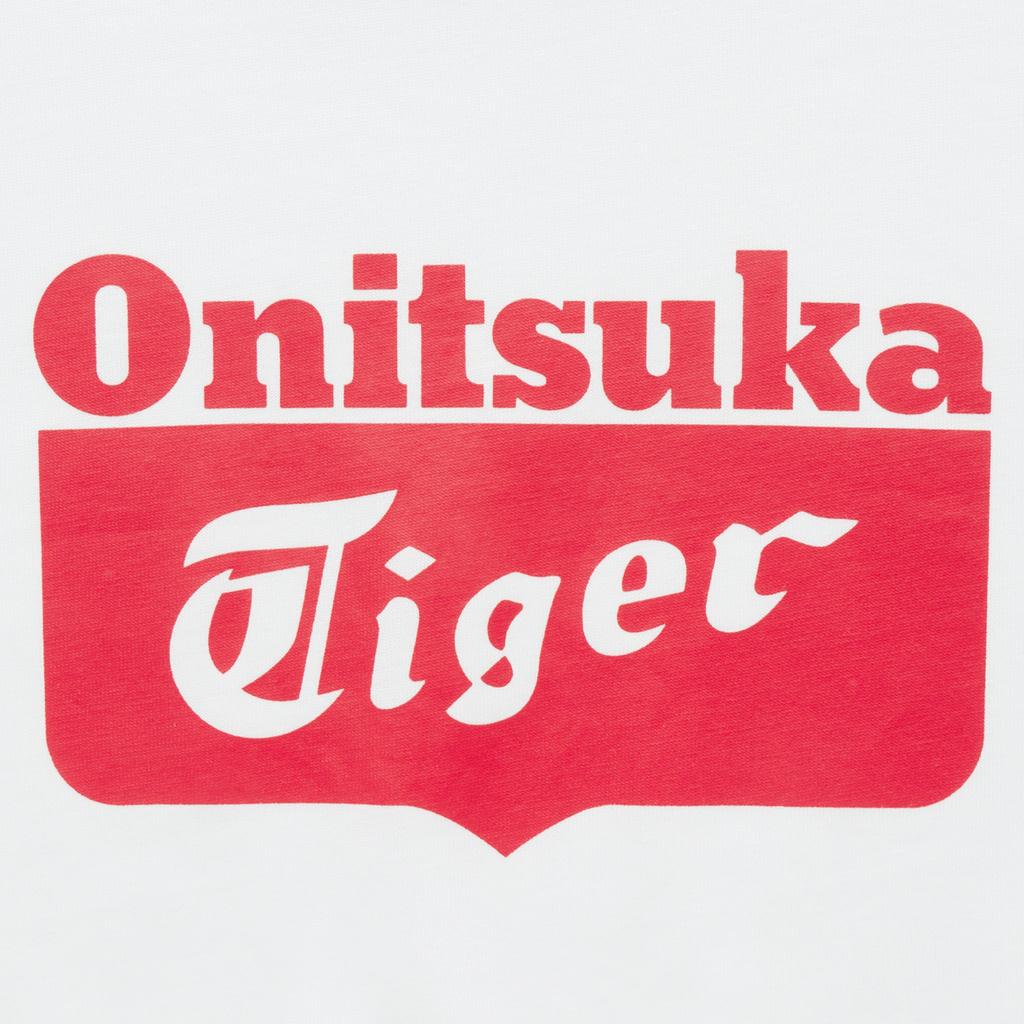 ONITSUKA TIGER Printed Round Neck Drop Shoulder Short Sleeve T-Shirt Unisex Tops 2183B453-101