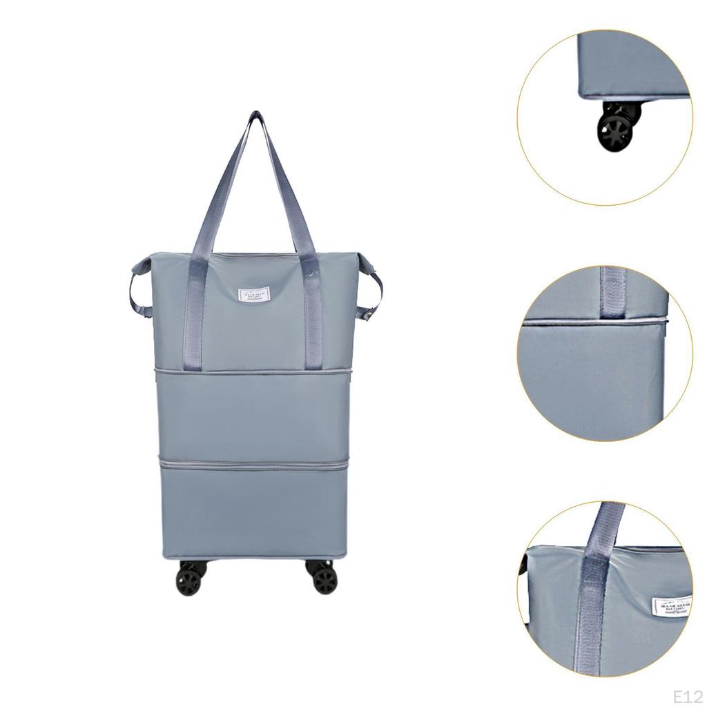 Compact Travel Duffel Bag with Wheels for Easy Transport