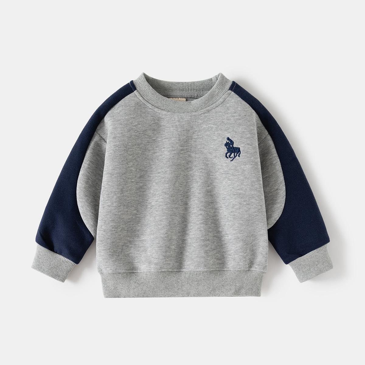 

Осенняя новая детская одежда для мальчиков свитер с длинным рукавом 2025 корейская версия детская одежда одежда для малышей 140cm