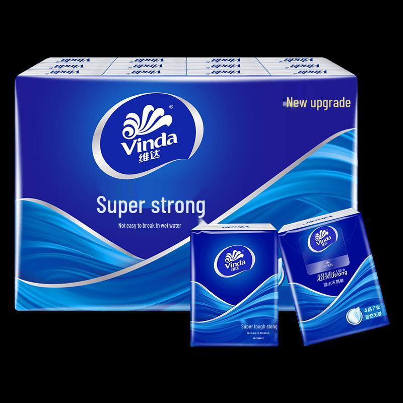 Vinda Ultra-Tough 4-Ply Mini Pocket Tissues, 24 Packs