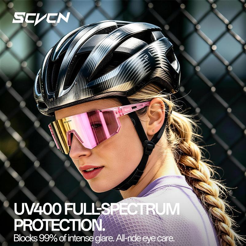 SCVCN HD New Outdoor Cycling Sunglasses Stylish Sports Road Bike Glasses Men Women Driving Running Hiking Pickleball Sunglasses 7