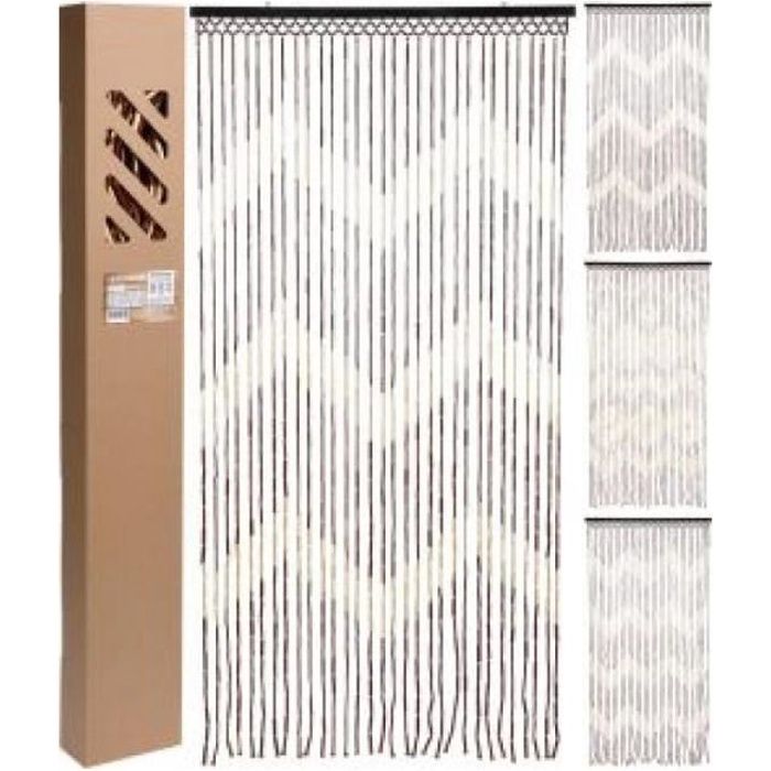 Rideau De Porte - 1.80m - 90cm - Naturelle - Uni