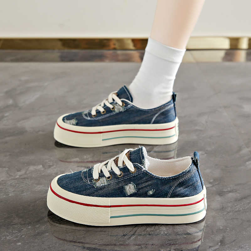 Fashion Thick Heeled High Sole High-cut Sneakers Ladies Spring Sneakers Shoes Boots Beige Women Sports Sneskers Snearkers